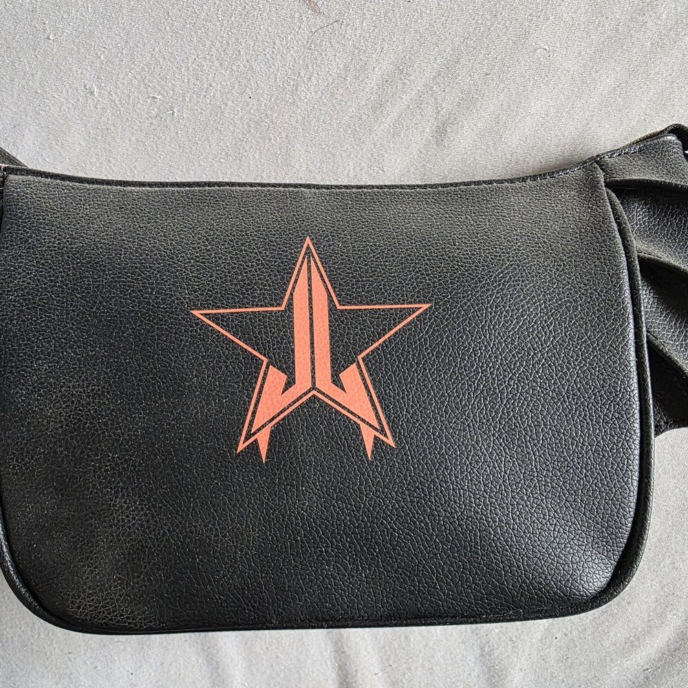 Jeffree Star Black Cosmetic Bag with Pink Logo